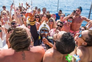 Ibiza: VIP Catamaran Party with DJ, Open Bar, Paella, and Nightclubs