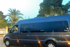 Ibiza:Yksityiset lux-kuljetukset mistä tahansa Ibizan pisteestä ja mihin tahansa Ibizan pisteeseen.