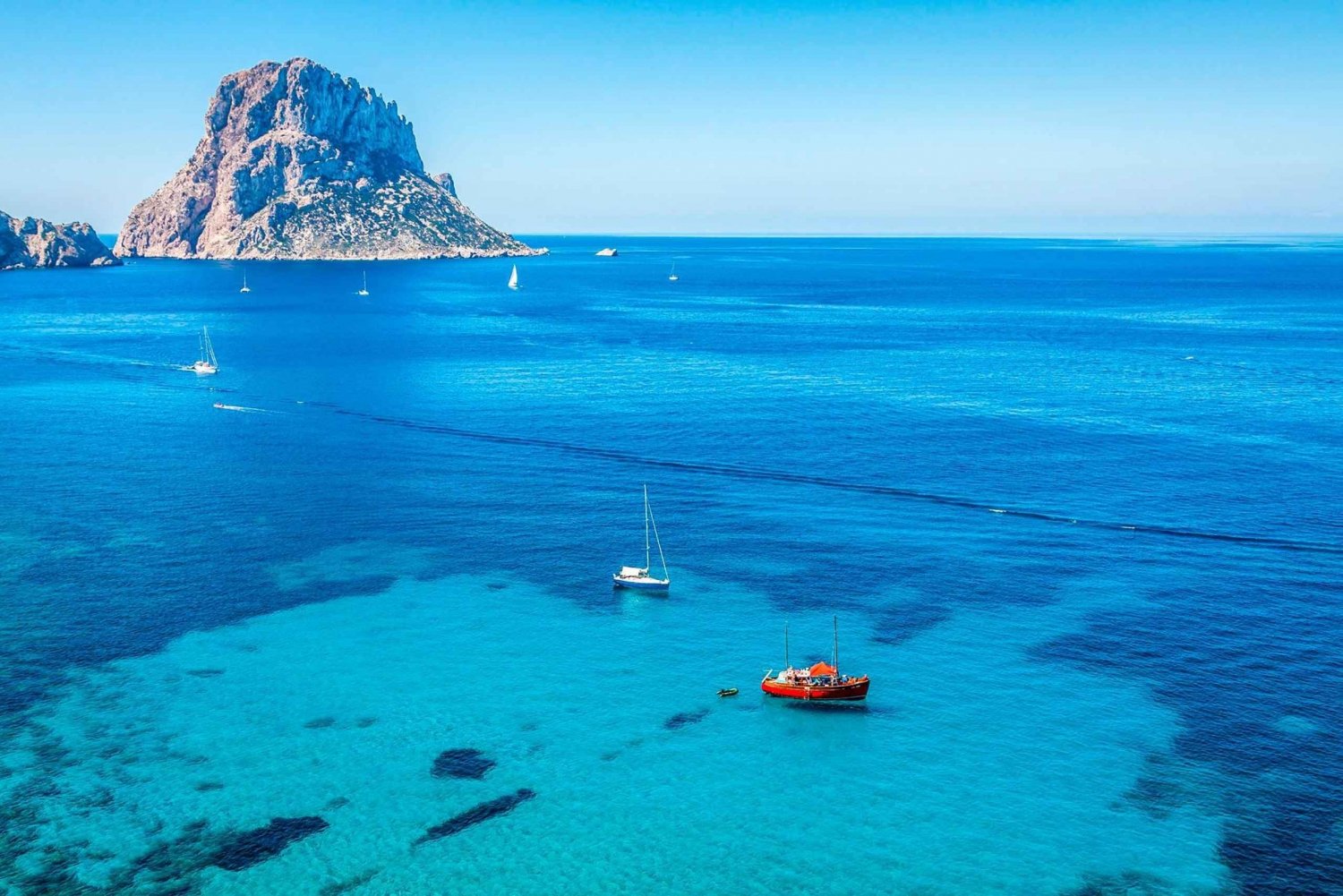 Ibiza : bateau privé pour Es Vedra et Atlantis + plongée en apnée