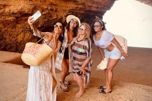 イビサ島サファリ（プライベート）– 隠れたビーチ、洞窟、シュノーケリング