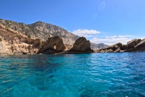 Ibiza: Tour door zeegrotten met kajakken en snorkelen met gids