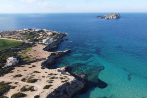 Ibiza: Wycieczka łodzią motorową do Atlantis i Es Vedra + Snorkel