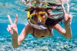 Ibiza: Wycieczka łodzią motorową do Atlantis i Es Vedra + Snorkel