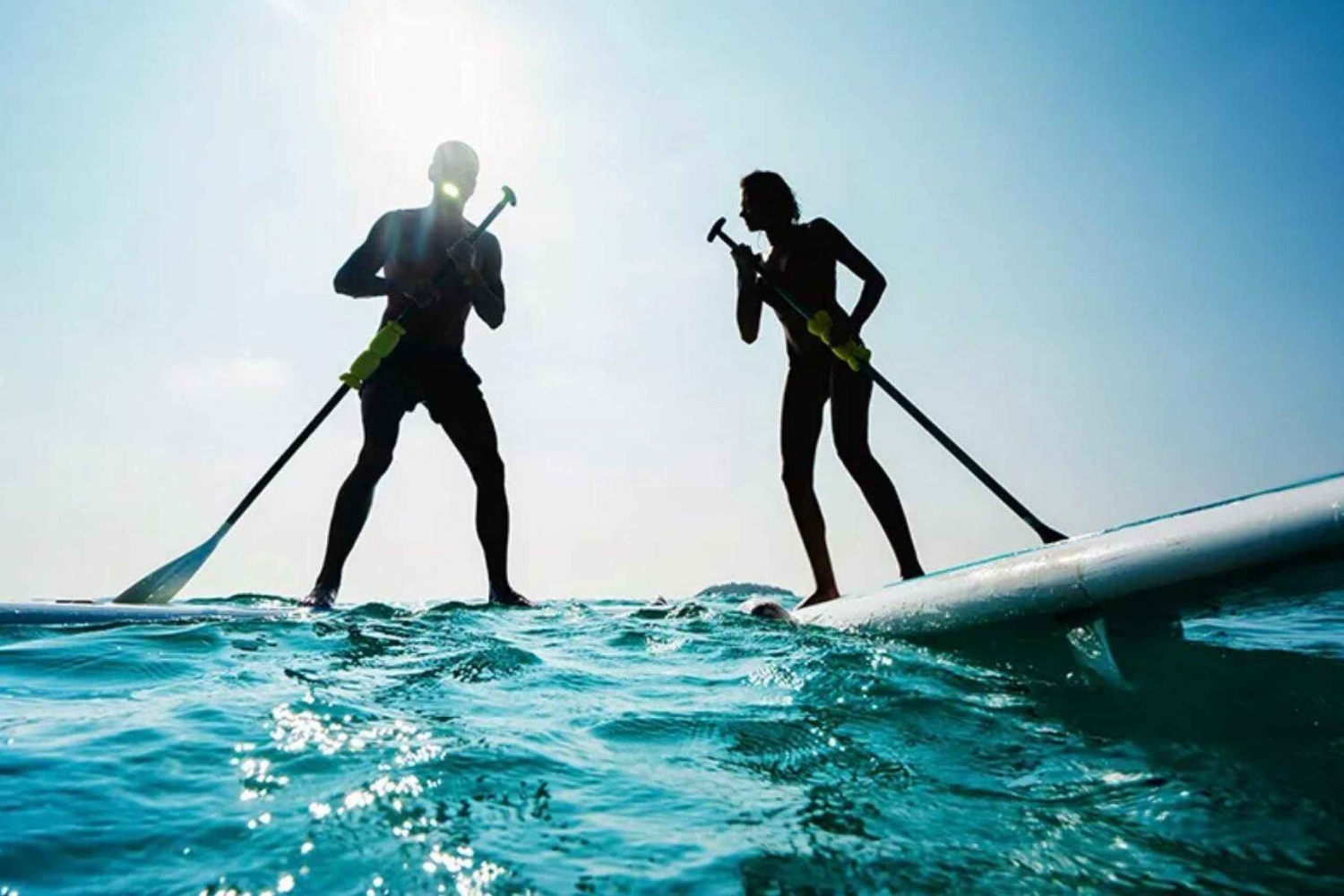 Ibiza: Stand up paddle surfing Guidet tur i havgrottene