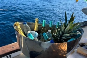 Ibiza: rejs wycieczkowy o zachodzie słońca z sportami wodnymi, otwartym barem i tapas