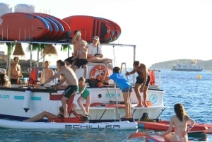 Ibiza: rejs wycieczkowy o zachodzie słońca z sportami wodnymi, otwartym barem i tapas