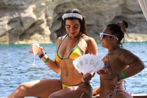 Ibiza: rejs wycieczkowy o zachodzie słońca z sportami wodnymi, otwartym barem i tapas