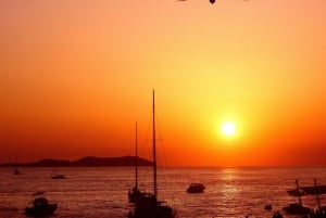 Ibiza: rejs wycieczkowy o zachodzie słońca z sportami wodnymi, otwartym barem i tapas