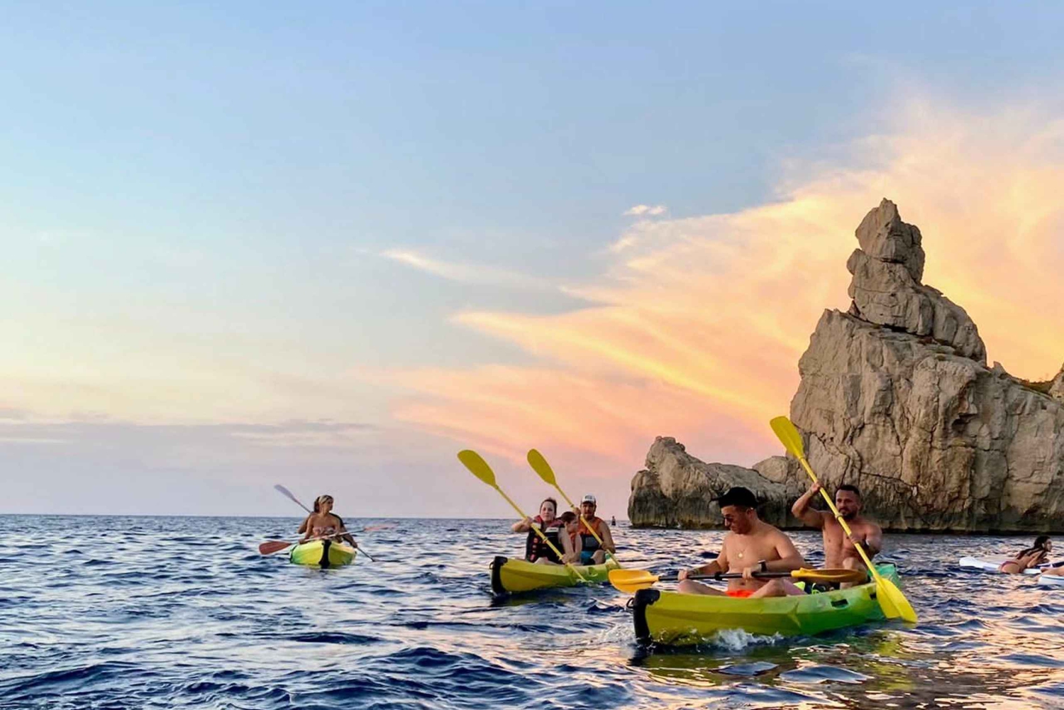 Ibiza: Kajak-Tour bei Sonnenuntergang