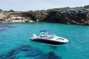 Ibiza : tour privé en bateau avec visite de plusieurs plages et plongée avec tuba