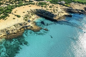Ibiza : tour privé en bateau avec visite de plusieurs plages et plongée avec tuba