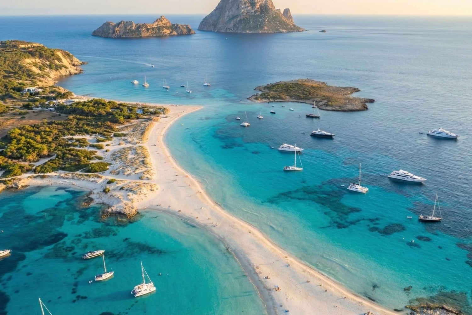 San Antonio: Formentera & Es Vedrà Day Boat Tour with Meals