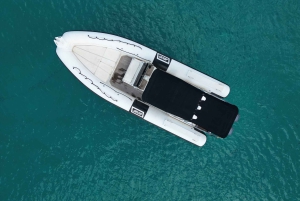 San Antonio: Private Boat Experience with Paddle Surfing and Snorkeling