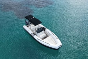 San Antonio: Private Boat Experience with Paddle Surfing and Snorkeling