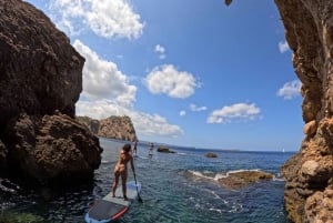 SANT ANTONI: ALL INCLUDED PADDLE SURF&SNORKEL TOUR BOAT