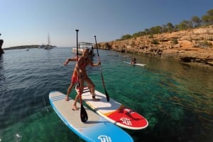 Ibiza: Båttur med SUP og snorkling