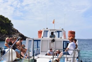 Sant Antoni: Hin- und Rückfahrt mit der Fähre zum Strand Cala Salada