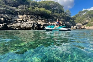 Santa Eulalia: Jetskidtur med valfri delfinsökning