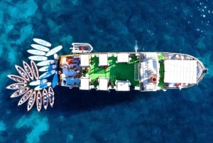 Ibiza: Crucero a Formentera con Bebidas, Comida y Snorkel