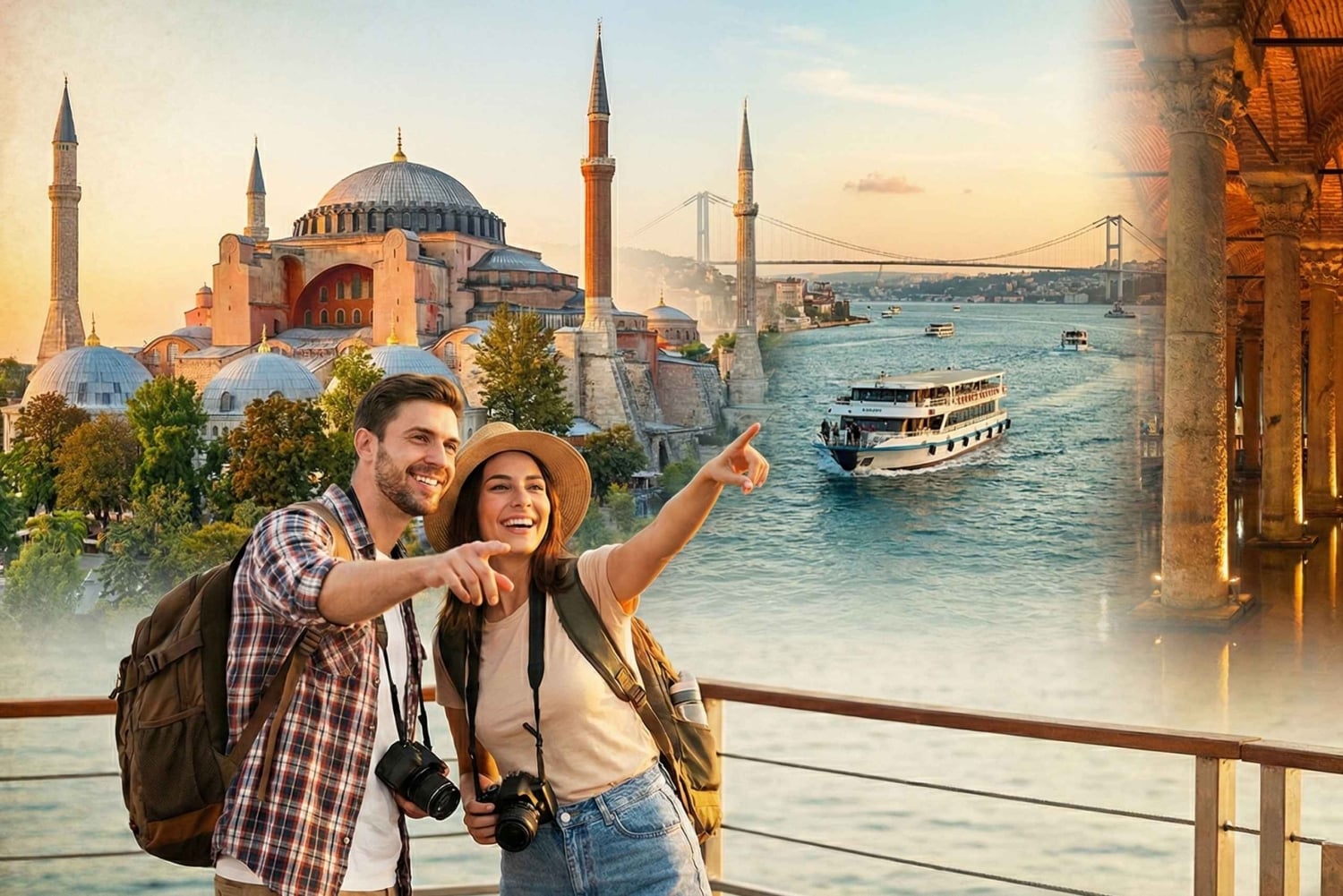 Hagia Sophia, Basilica Cistern & Bosphorus Cruise Tickets
