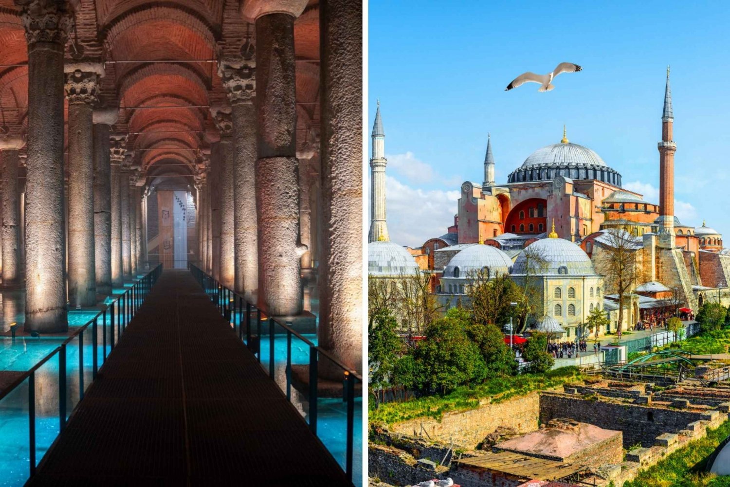 Basilica Cistern & Hagia Sophia with Optional Topkapi Palace