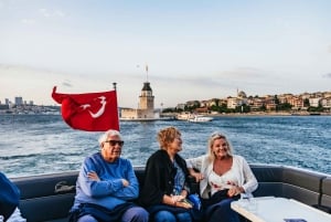 Istanbul: Bosphorus Sunset Cruise on a Luxurious Yacht