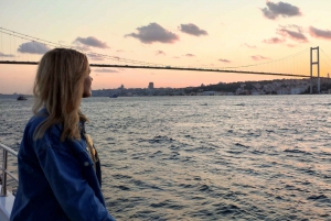 Istanbul: Bosphorus Sunset Cruise on Yacht with Live Guide