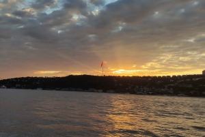 Istanbul: Bosphorus Sunset Cruise with Snacks and Wine