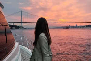 Istanbul: Bosphorus Sunset Cruise with Snacks and Wine