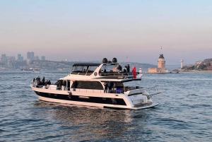 Istanbul: Bosphorus Sunset or Night Yacht Cruise & Transfers