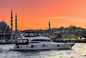Istanbul: Small-Group Luxury Yacht Sunset Cruise w/ Snacks