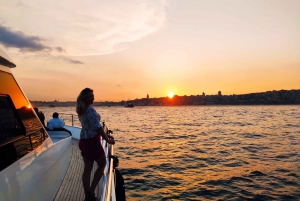 Istanbul: Bosphorus Sunset Yacht Cruise with Live Guide