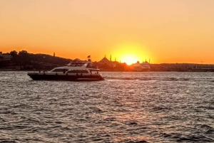 Istanbul: Bosphorus Sunset Yacht Cruise with Live Guide