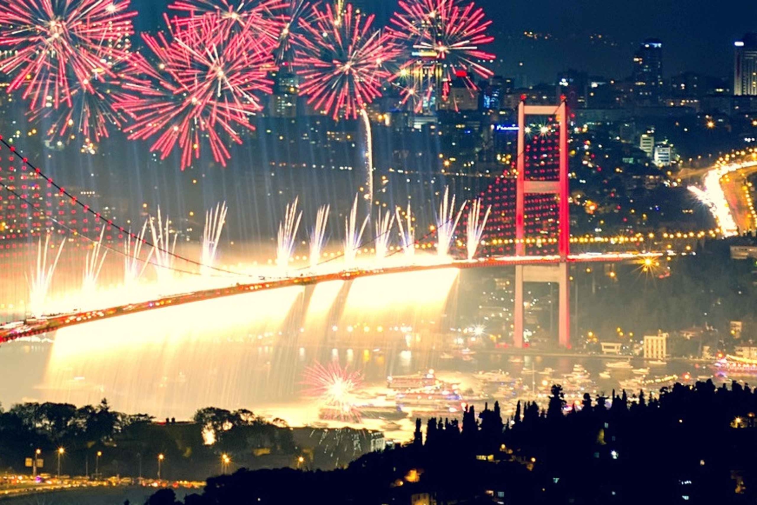 New Year Party on the Bosphorus dinner unlimited drinks inc.