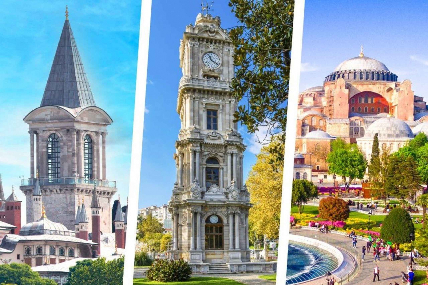 Topkapi Palace, Dolmabahce Palace, Hagia Sophia Combo Ticket