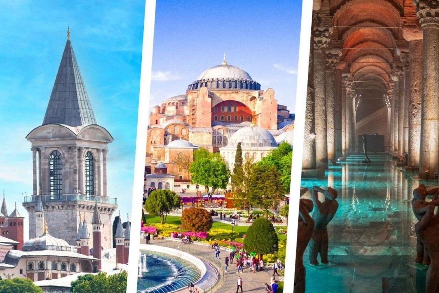 Topkapi Palace, Hagia Sophia & Basilica Cistern Combo Ticket