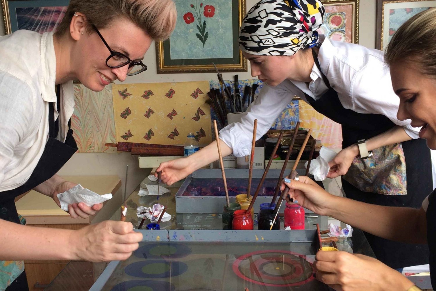 Turkish Marbling Paper Ebru Art Workshop