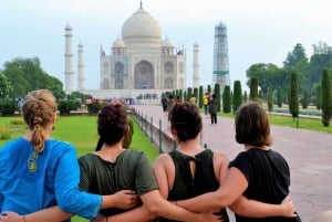 アグラ：タジ・マハルとアグラ城の優先入場チケット + オプション