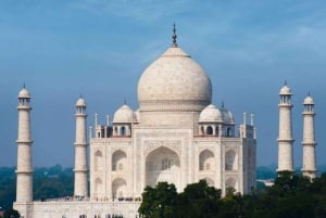 Agra: Taj Mahal-byvandring med prinsesse Dianas bænk