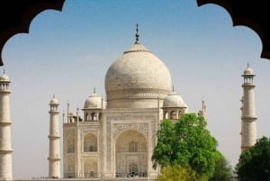 Agra: Taj Mahal-byvandring med prinsesse Dianas bænk