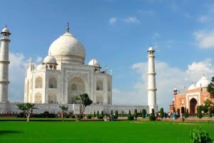 Agra: Taj Mahal-byvandring med prinsesse Dianas bænk