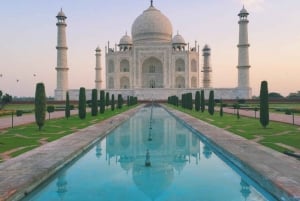 Agra: Taj Mahal-byvandring med prinsesse Dianas bænk