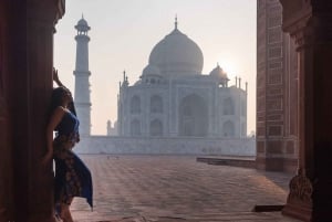 Agra: Taj Mahal-byvandring med prinsesse Dianas bænk