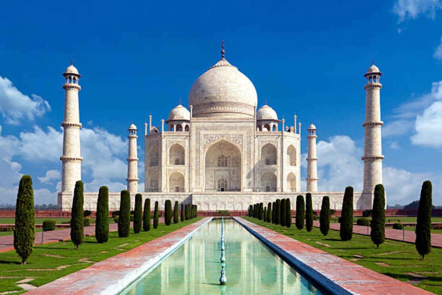 Agra: Taj Mahal soloppgang og solnedgangstur med henting på hotellet