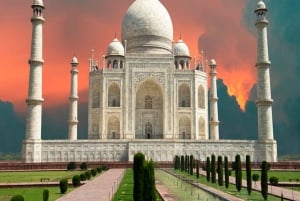 Delhi Agra Jaipur Golden Triangle Multyday Tour med safari
