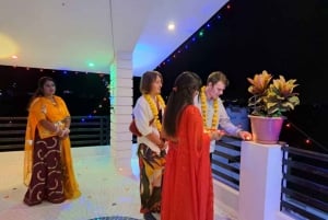 Celebração do Diwali com uma família local em Jaipur com jantar