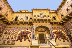 Desça para a cidade de Bikaner com visita à cidade de Mandawa de Jaipur