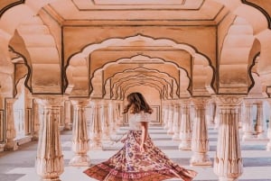 Vanuit Agra: Jaipur Privé Tour per Auto met Delhi Drop Optie
