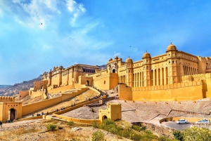 Vanuit Delhi: 2-daagse privétour met gids naar Agra en Jaipur