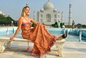 Vanuit Delhi: 2-Daagse Gouden Driehoek Tour naar Agra en Jaipur